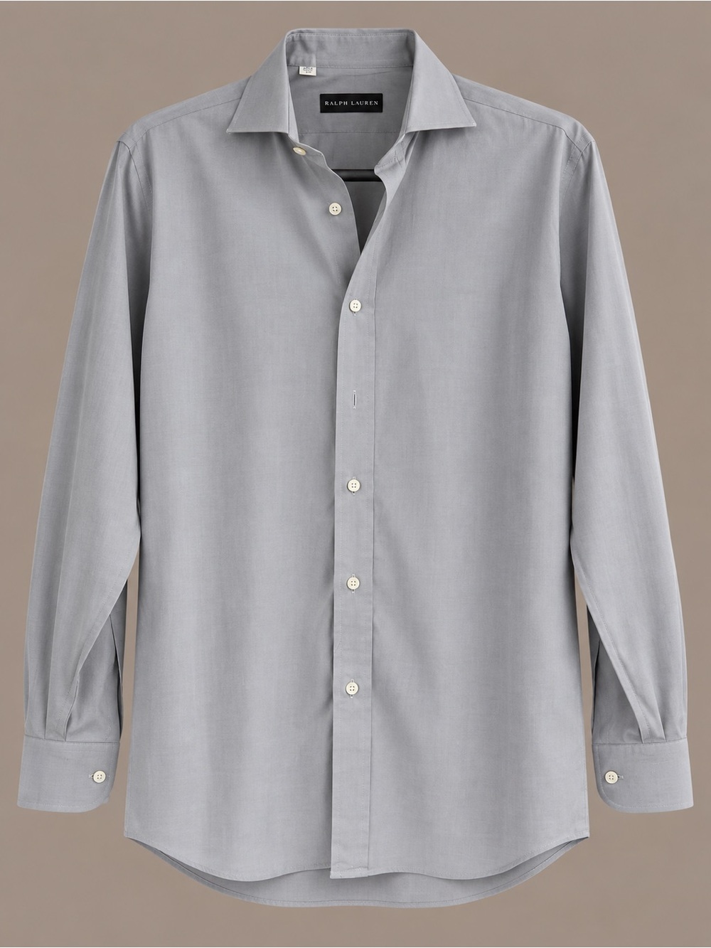 Ralph Lauren Men’s Gray Long-Sleeve Dress Shirt